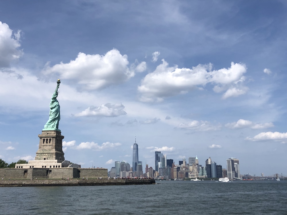 Statue of Liberty and New York skyline