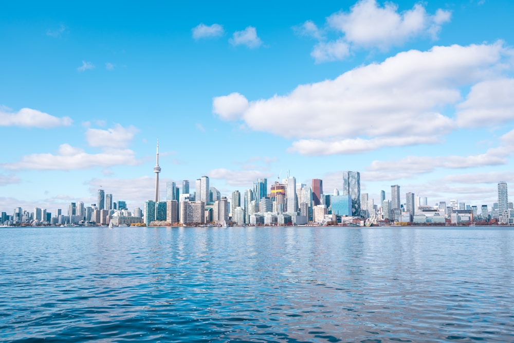Toronto waterfront skyline with the CN Tower